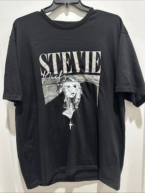 Stevie Nicks Black Graphic Short Sleeve Tee